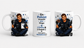 Lustige Polizei Tasse – Polizist / Polizistin braucht Kaffee, Geduld & Notizblock | Geschenk für Polizeibeamte