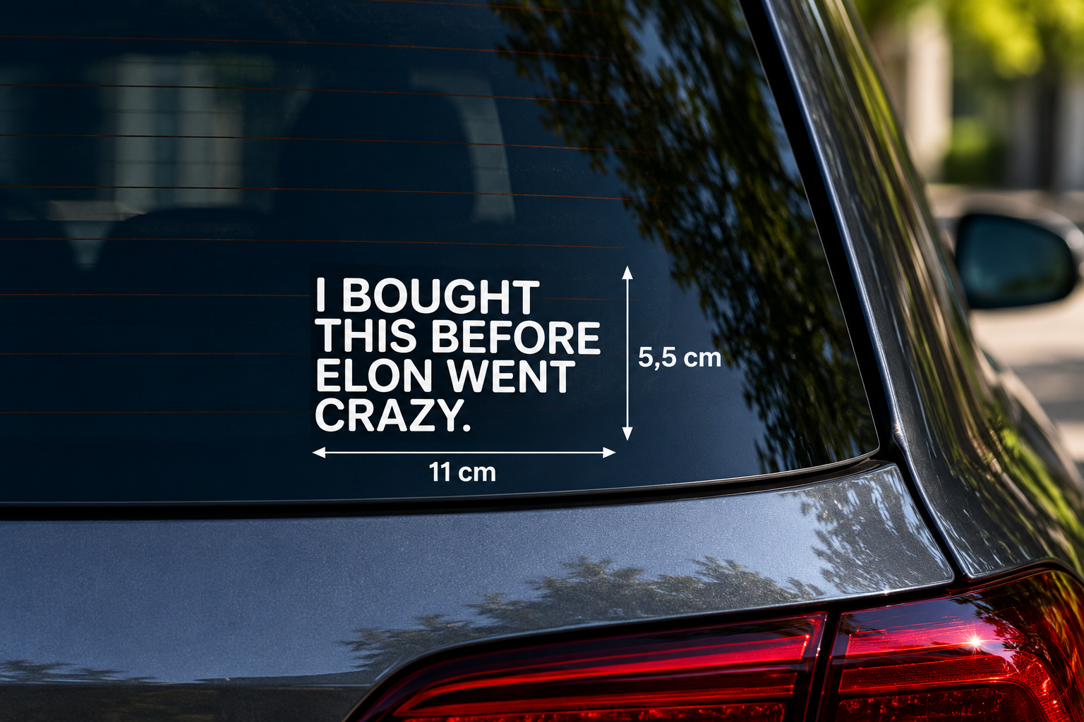 Elon Aufkleber E Auto Musk Vinyl Car Sticker USA Germany Sticker