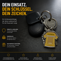Feuerwehr Schlüsselanhänger Jacke USA personalisiert Firefighter Jugendfeuerwehr Geschenke