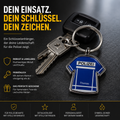 Polizei Schlüsselanhänger Jacke personalisiert Namen Geschenke Andenken Police 110