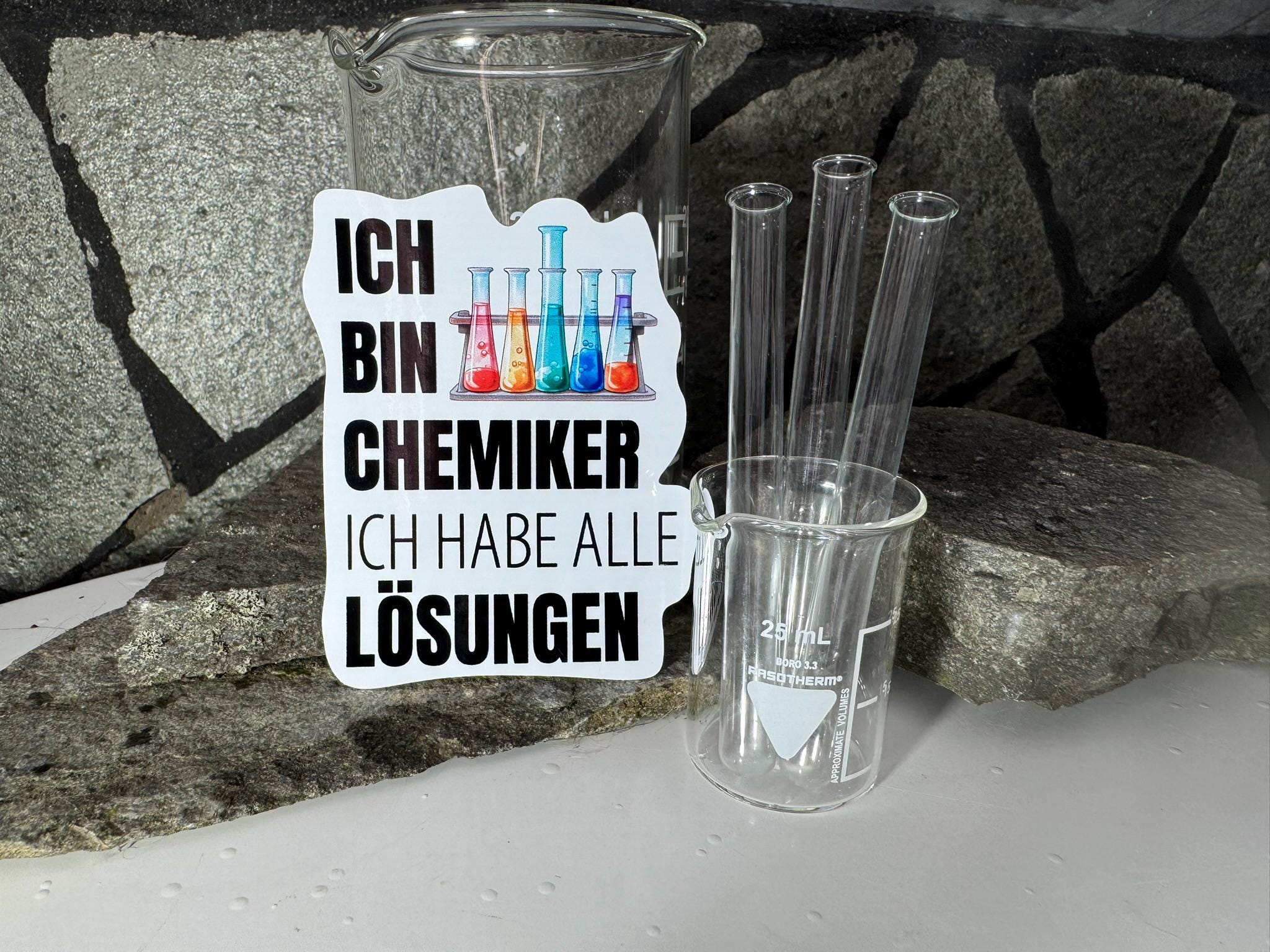 Chemie Aufkleber Wissenschaft Science Lustige Sticker Labor Geschenke Lehrer Fun