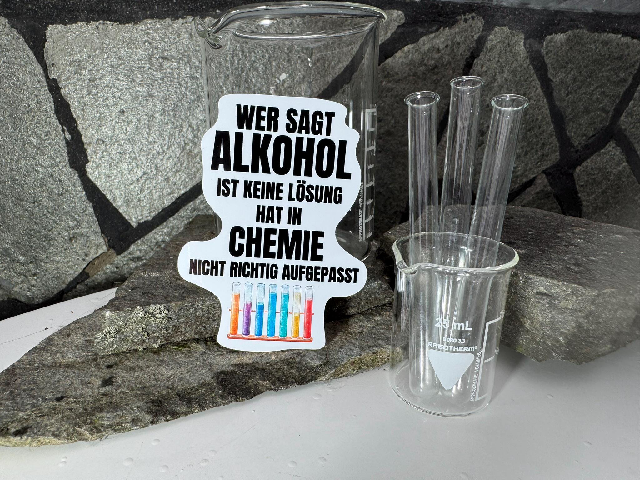 Chemie Aufkleber Wissenschaft Science Lustige Sticker Labor Geschenke Lehrer Fun