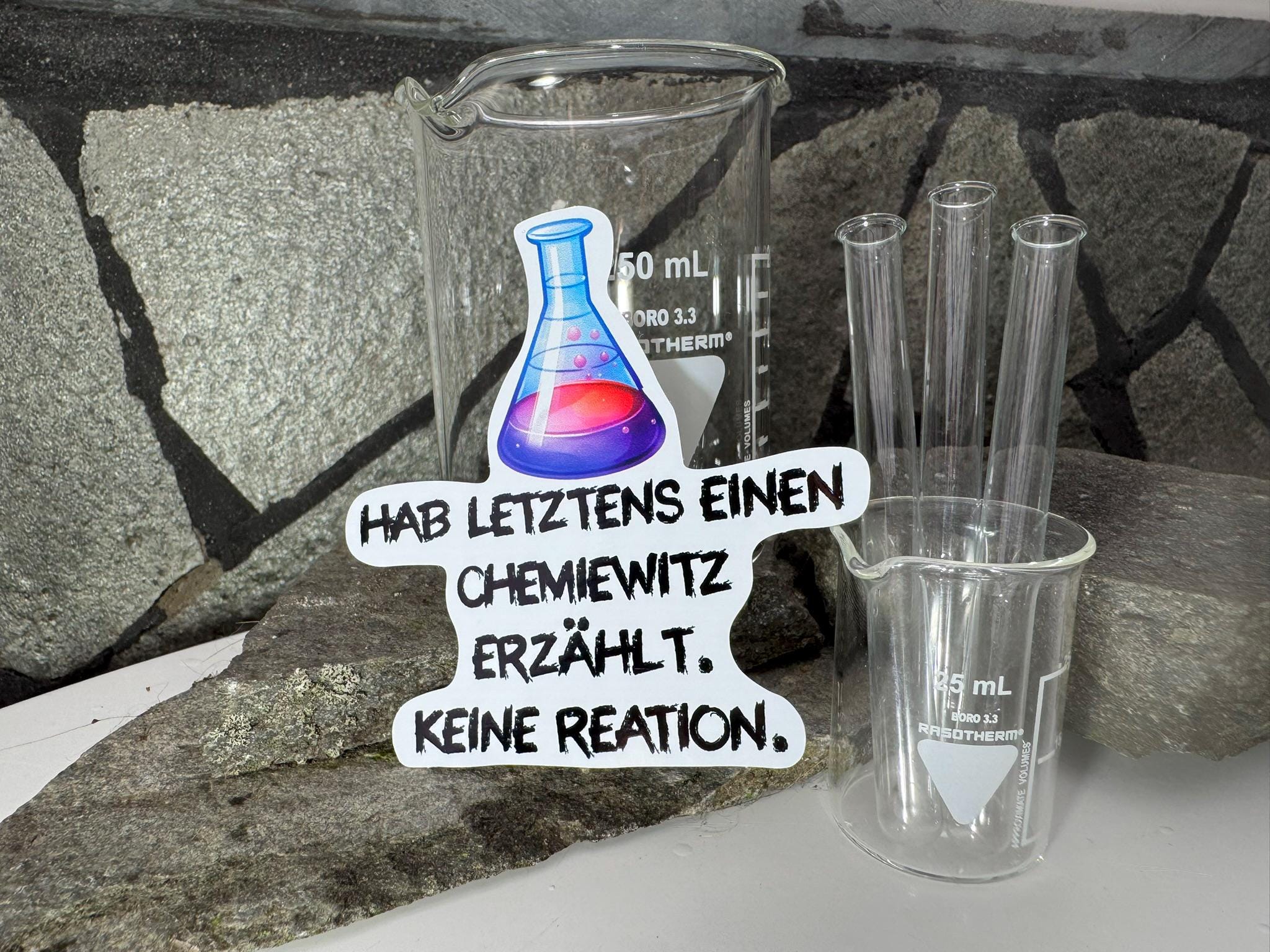 Chemie Aufkleber Wissenschaft Science Lustige Sticker Labor Geschenke Lehrer Fun