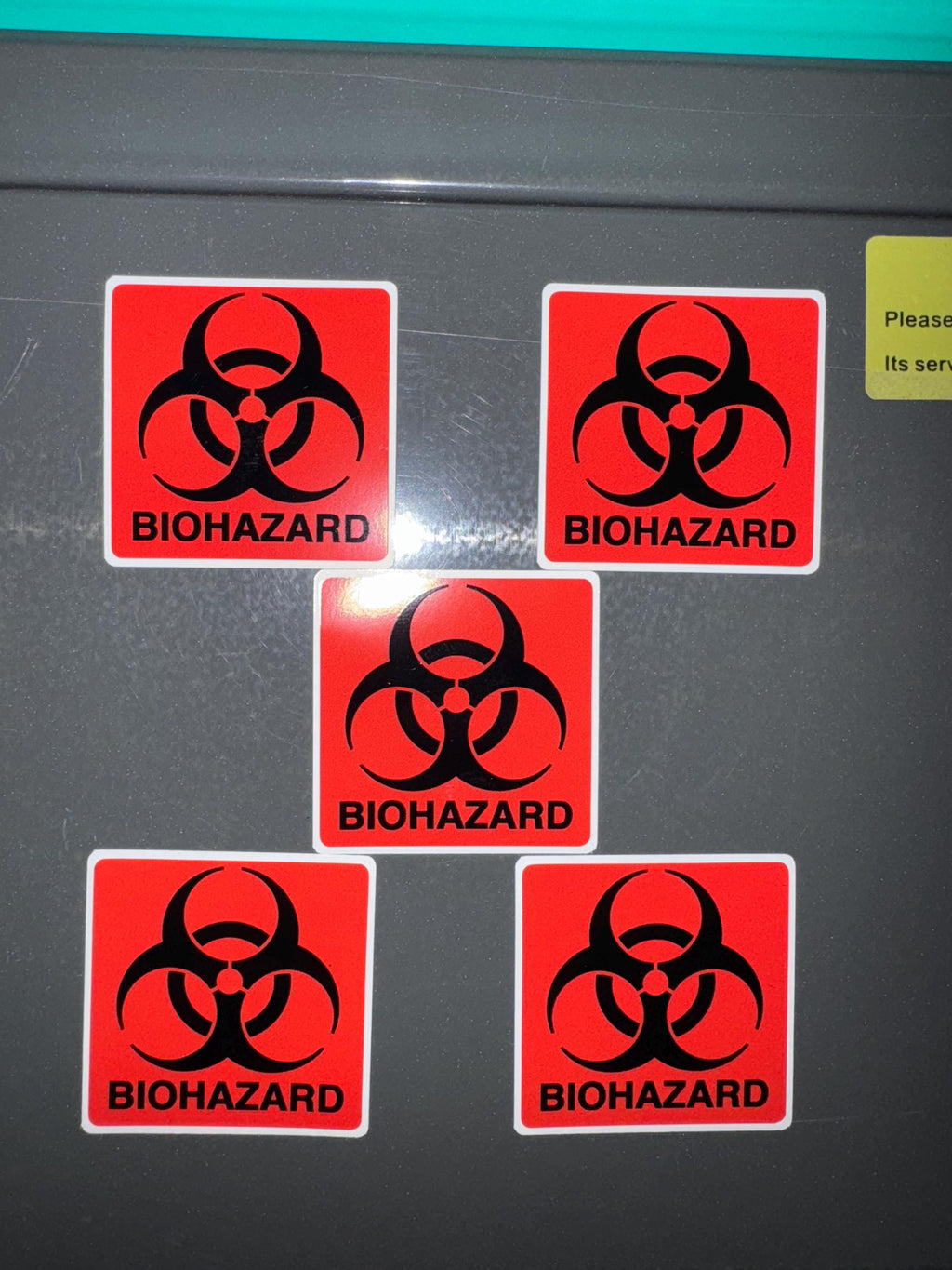 Biohazard Sticker Aufkleber Biologisch Bio Chemie Fun Sticker Laptop Auto Gefahr