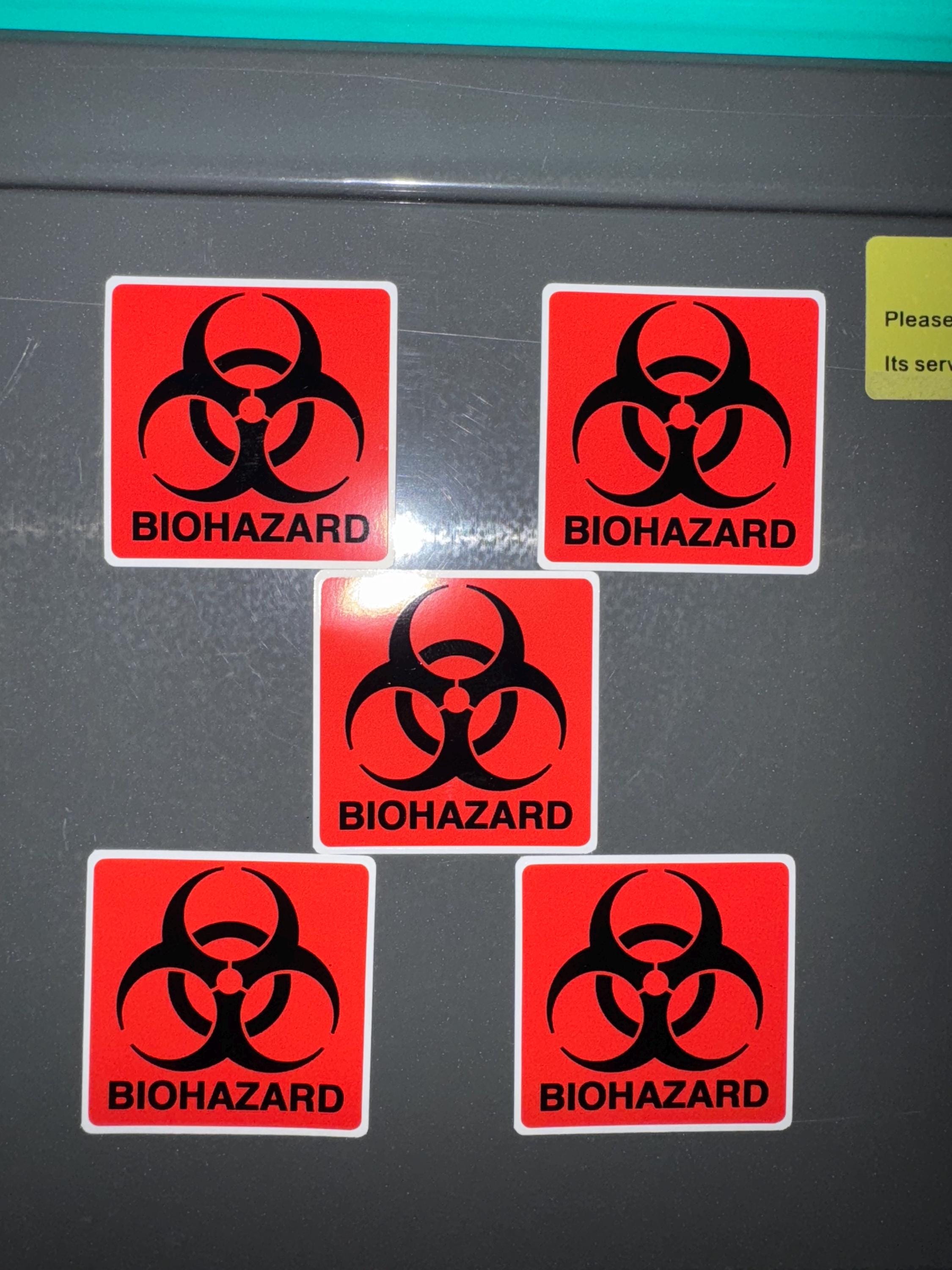 Biohazard Sticker Aufkleber Biologisch Bio Chemie Fun Sticker Laptop Auto Gefahr