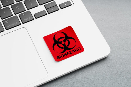 Biohazard Sticker Aufkleber Biologisch Bio Chemie Fun Sticker Laptop Auto Gefahr