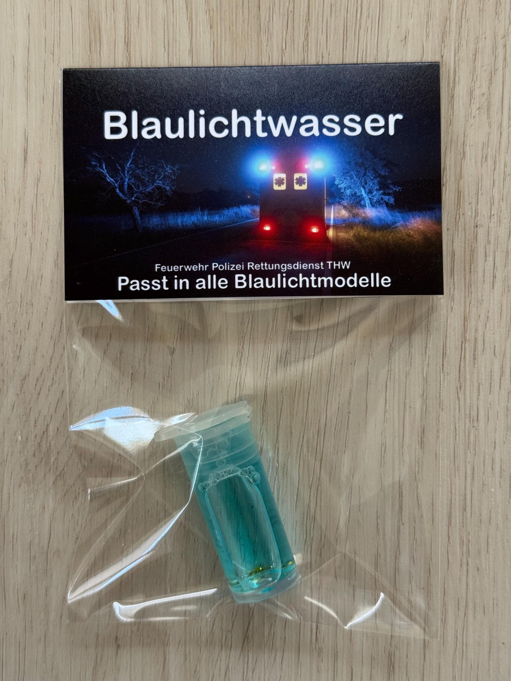 Blaulichtwasser Blaulicht Feuerwehr Rettungsdienst THW Scherzartikel Party Geburtstag Geschenke Fun Jugendfeuerwehr FF BF Werkfeuerwehr