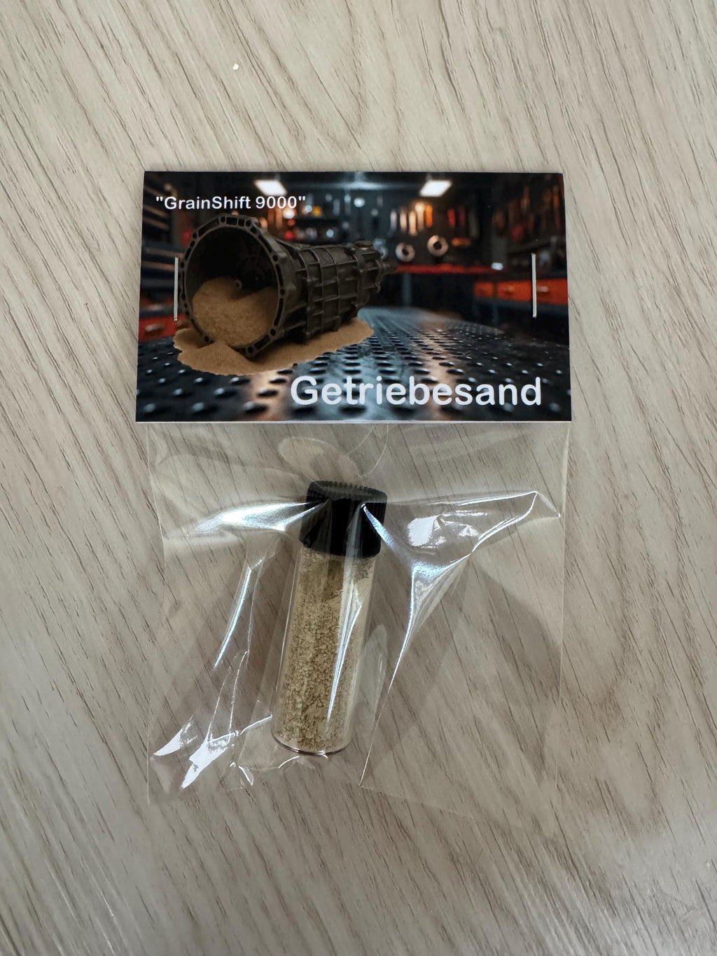 Getriebesand Werkstatt KFZ Scherzartikel Auto Azubi Geschenke Männer Sand Getriebe Fun Car Hobby Schrauber